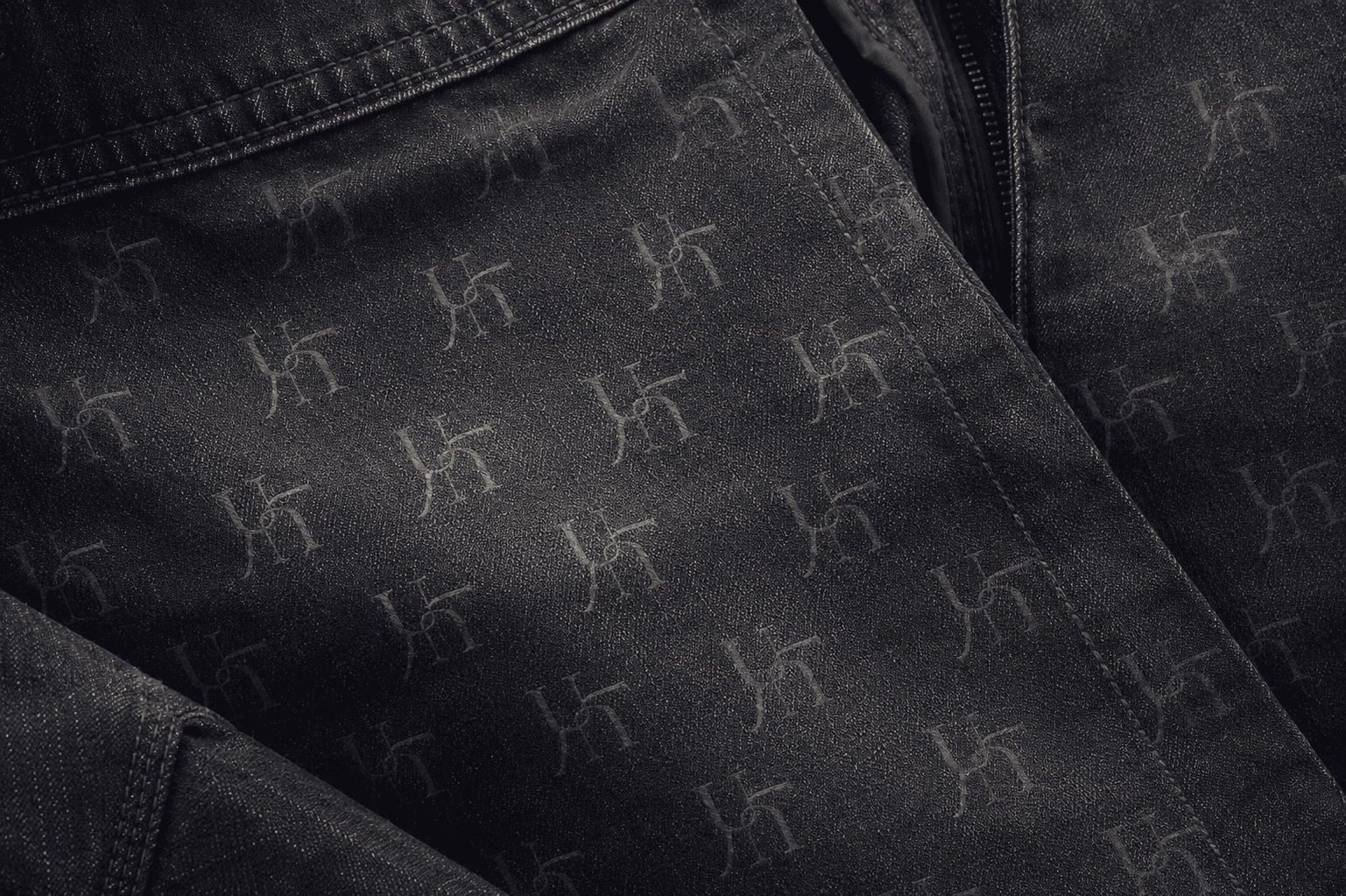 Tapered Loose Denim editorial render